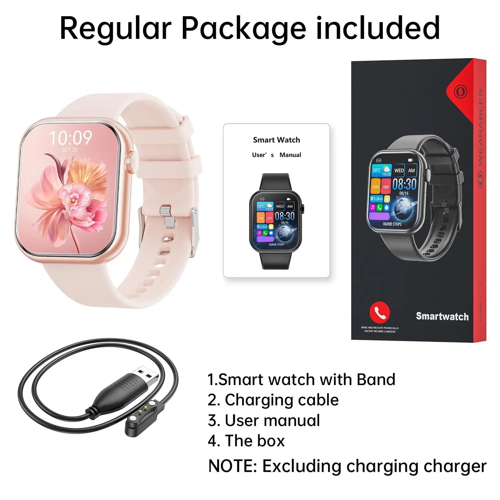 Smart Watch for Women Man (Answer/Make Call), 1.85 Inch Fitness Tracker with Pedometer & Multiple Sports Modes, Fitness Watch for Android Iphone, Back to School Gifts, Health Smart Watch